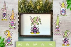 Easter Gnome Bundle SVG File, Easter Cut File Product Image 1