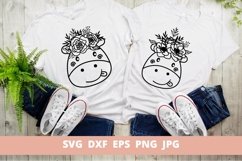 Floral Giraffe SVG Bundle File, Floral SVG Wild Animal Product Image 1