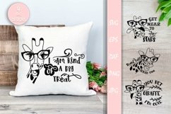 Funny Giraffe With Glasses Quotes Bundle Svg Files Product Image 1