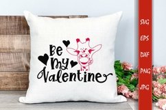Valentine Giraffe Love Quote SVG File Product Image 1
