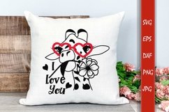 Valentine Love Giraffe Quote SVG File Product Image 1