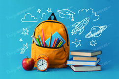 School Mockup Background Design, School Background Design Product Image 1