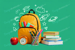 School Mockup Background Design, School Background Design Product Image 1
