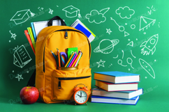 School Mockup Background Design, School Background Design Product Image 1