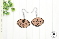 Chinese Shar Pei Dog SVG | Laser Cut Earrings Product Image 2