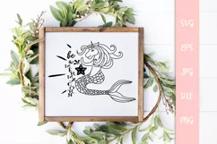 Be A Mermacorn Quote, Unicorn Quote SVG, Mermaid Quote SVG Product Image 3