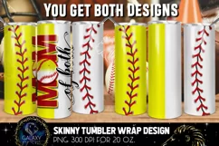 Mom of Both 20 Oz. Skinny Tumbler Wrap Sublimation Product Image 1