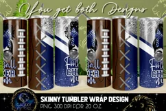 Football Cheer Mom Tumbler Sublimation, Messy Bun Cheer Mom Product Image 2