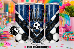 Blue Soccer Mom Tumbler Design Product Image 1