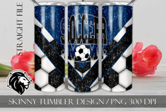Blue Soccer Mom Tumbler Design Product Image 1