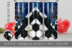 Blue Soccer Mom Tumbler Design Product Image 2