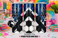 Blue Soccer Mom Tumbler Design Product Image 4