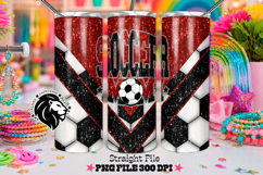 Red Soccer Mom Tumbler Design Product Image 1