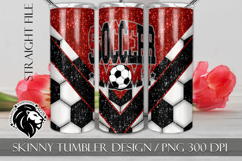 Red Soccer Mom Tumbler Design Product Image 1