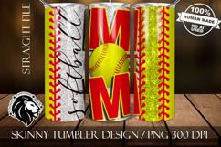 Softball Mom Tumbler Design Product Image 3
