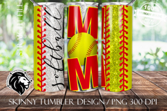 Softball Mom Tumbler Design Product Image 4