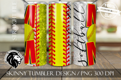 Softball Mom Tumbler Design Product Image 2