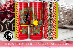 Leopard Softball Mom Tumbler Design Product Image 3