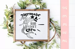 Mermaid Hair Don't Care, Mermaid Quote SVG Product Image 3