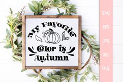 My Favorite Color Is Autumn SVG File Product Image 3