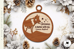 Layered Christmas Dog Laser Cut Ornaments Vol.1 Product Image 4