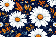 Elegant White Daisy Floral background Product Image 1