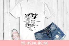 Mermaid Hair Don't Care, Mermaid Quote SVG Product Image 2