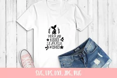 Mermaid Kisses Starfish Wishes, Mermaid Quote SVG Product Image 2