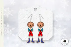Retro Nostalgia Toy Earrings | Vintage Laser Cut Puppet Product Image 4