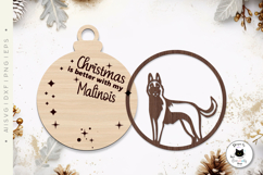 Layered Christmas Dog Laser Cut Ornaments Vol.4 Product Image 5