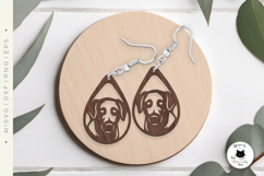 Dog Teardrop Earrings Vol.2 | Dog Laser Cut SVG Product Image 4