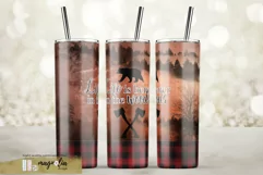 Forest tumbler sublimation design skinny 20oz life is better Product Image 1