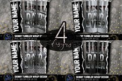 Add Text Best Dad Ever Metal Tumbler Sublimation / Bundle Product Image 1