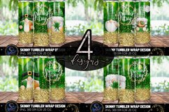 Gnome St Patricks Day 20 Oz. Skinny Tumbler Wrap Sublimation Product Image 1