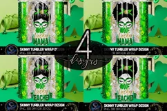 One Lucky Teacher Mama Tumbler Sublimation Designs Product Image 1