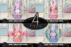 Gnomes Happy Easter 20 Oz. Skinny Tumbler Wrap Sublimation Product Image 1