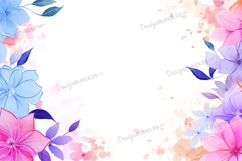 Wildflower watercolor background Product Image 1