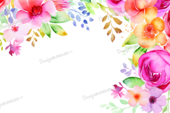 Wildflower watercolor background Product Image 1