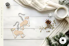 Collie Dog Earrings Laser Cut File | Laser Jewelry Product Image 4