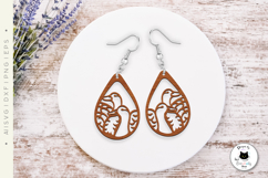 Farm Teardrop Earrings | Animal Laser Cut SVG Product Image 4