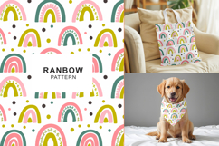 Hand draw rainbow seamless pattern printable Product Image 1