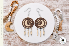 Layered Dreamcatcher Earrings SVG | Boho Earrings Laser Cut Product Image 3
