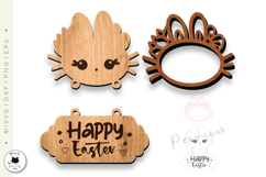 Layered Easter Signs Laser Cut | 3D Easter SVG Product Image 4