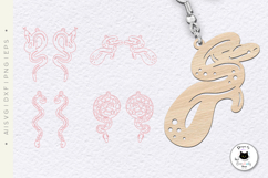 Snake Earrings SVG | Animal Earrings Laser Cut Files Product Image 3