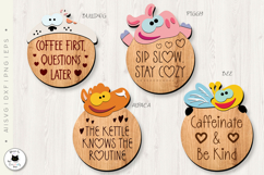 Funny Coffee Signs Laser Cut | Layered Home Decor Signs Product Image 3