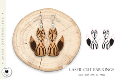 Animal Earrings Laser Cut Vol.3 | Animal Laser Designs Product Image 3