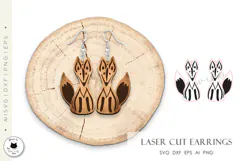 Animal Earrings Laser Cut Vol.3 | Animal Laser Designs Product Image 3