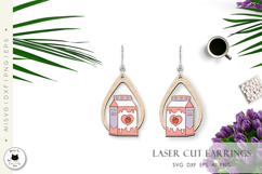 Sweet Valentine Earrings Laser Cut | Valentine Teardrop Product Image 4