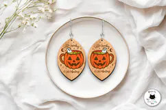 Pumpkin Spice Halloween Dangling Earrings Product Image 4