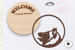 Funny Welcome Dog Signs | Laser Cut Dog Sign SVG Product Image 3